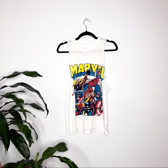 Marvel Tops - Marvel Comics┃Loose Graphic Tee Tank Top